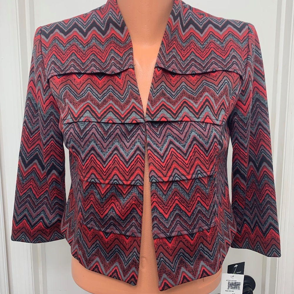 DN Design Petite cropped jacket long sleeve 6P New
